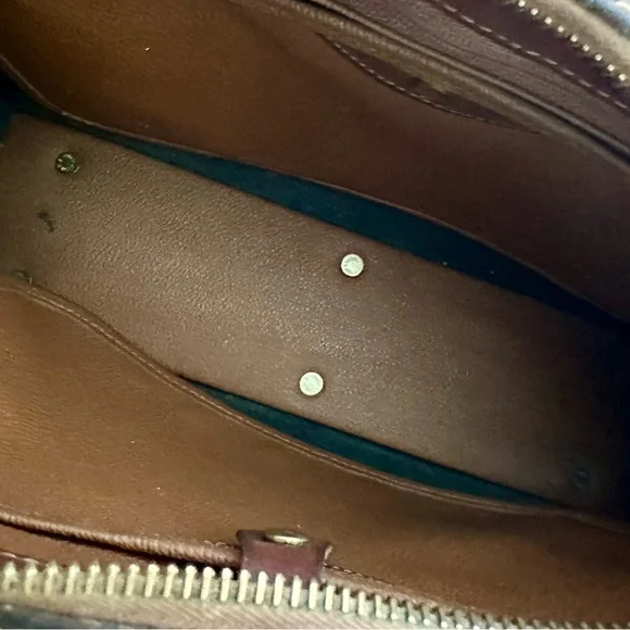 Dooney & Bourke All Weather Leather Black and Brown Leather Satchel Handbag - Picture 12 of 12